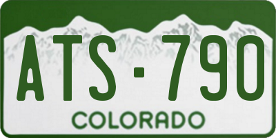 CO license plate ATS790