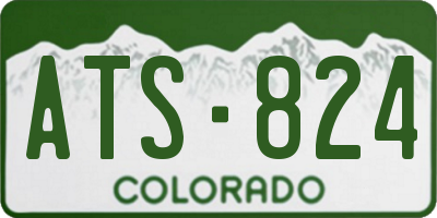 CO license plate ATS824