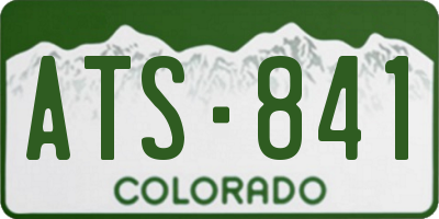 CO license plate ATS841