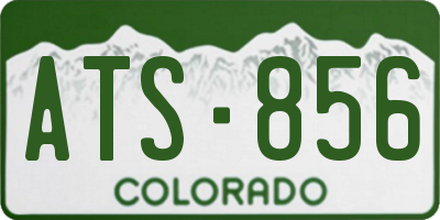 CO license plate ATS856