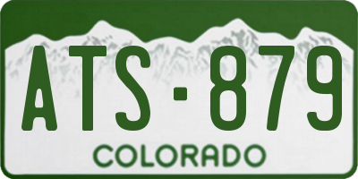 CO license plate ATS879