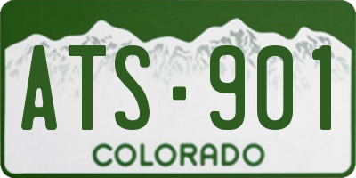 CO license plate ATS901
