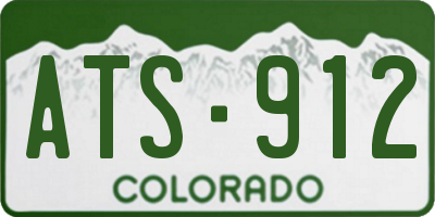 CO license plate ATS912