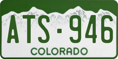 CO license plate ATS946