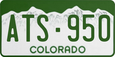 CO license plate ATS950