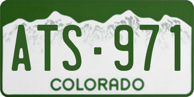 CO license plate ATS971