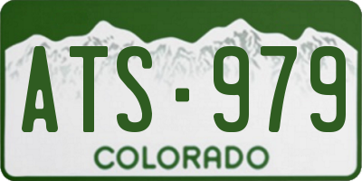 CO license plate ATS979
