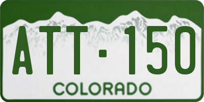 CO license plate ATT150