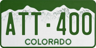 CO license plate ATT400