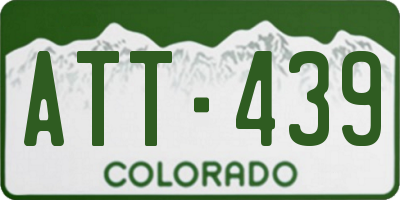 CO license plate ATT439
