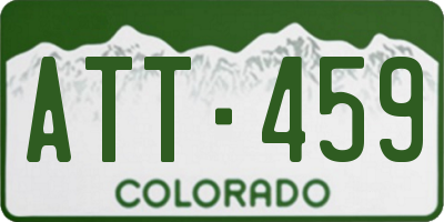 CO license plate ATT459