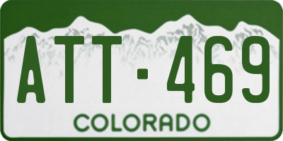 CO license plate ATT469