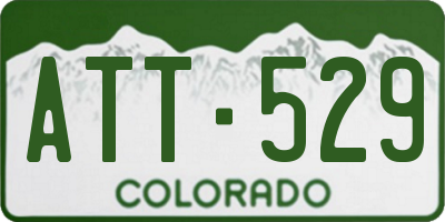 CO license plate ATT529