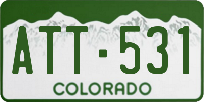 CO license plate ATT531