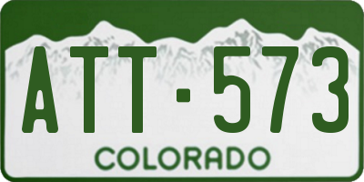 CO license plate ATT573