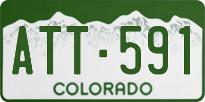 CO license plate ATT591