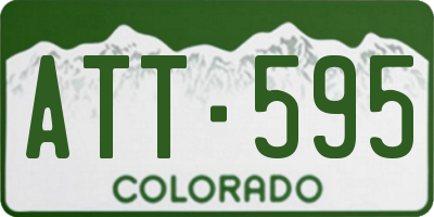 CO license plate ATT595