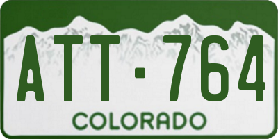 CO license plate ATT764