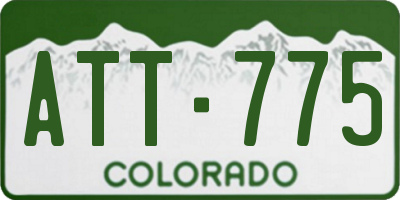CO license plate ATT775
