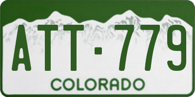 CO license plate ATT779