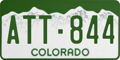 CO license plate ATT844