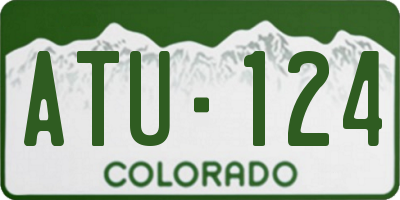 CO license plate ATU124