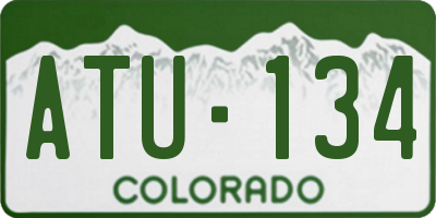 CO license plate ATU134