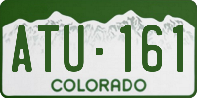 CO license plate ATU161