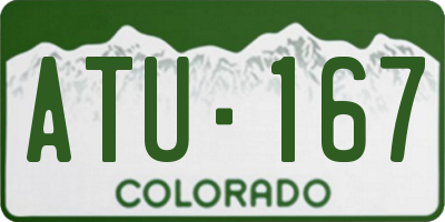 CO license plate ATU167