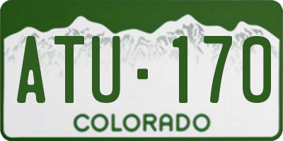 CO license plate ATU170