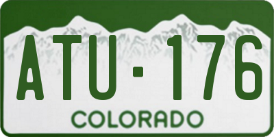 CO license plate ATU176