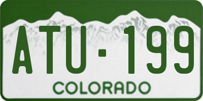 CO license plate ATU199