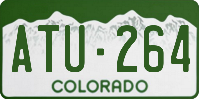 CO license plate ATU264