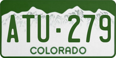 CO license plate ATU279
