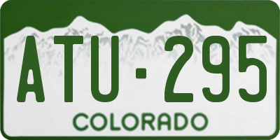 CO license plate ATU295