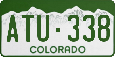 CO license plate ATU338