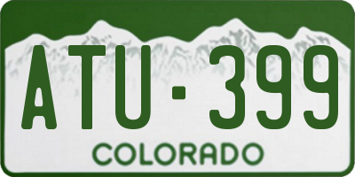 CO license plate ATU399