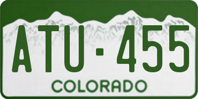 CO license plate ATU455