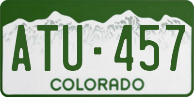 CO license plate ATU457