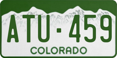 CO license plate ATU459