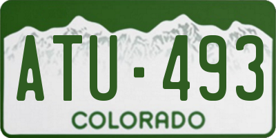 CO license plate ATU493