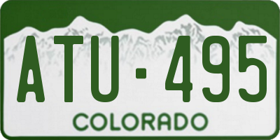 CO license plate ATU495