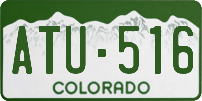CO license plate ATU516