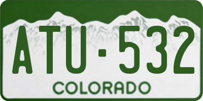 CO license plate ATU532