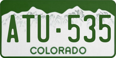CO license plate ATU535