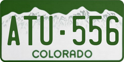 CO license plate ATU556