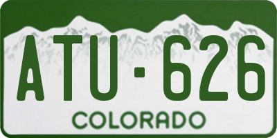 CO license plate ATU626