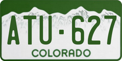 CO license plate ATU627