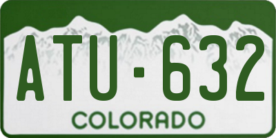 CO license plate ATU632