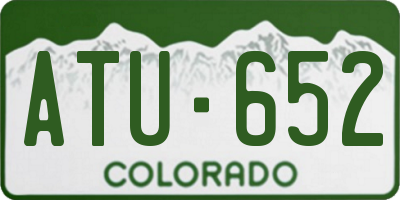 CO license plate ATU652
